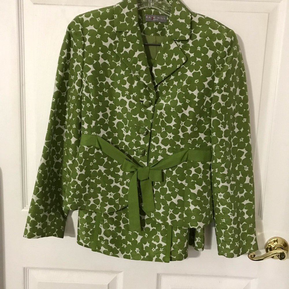 Kate Hill Suit Jacket and skirt set 4P